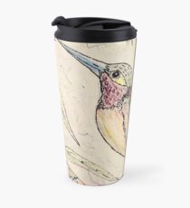 Hungriger glücklicher Kolibri Thermobecher