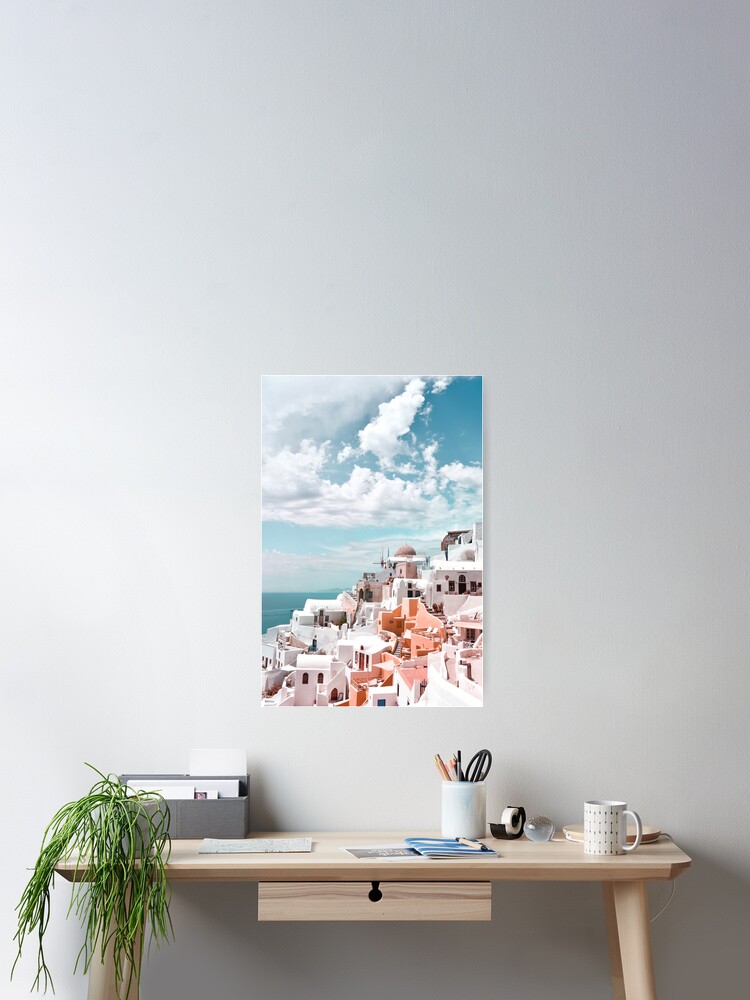 Alternate view of Santorini Oia Greece Poster