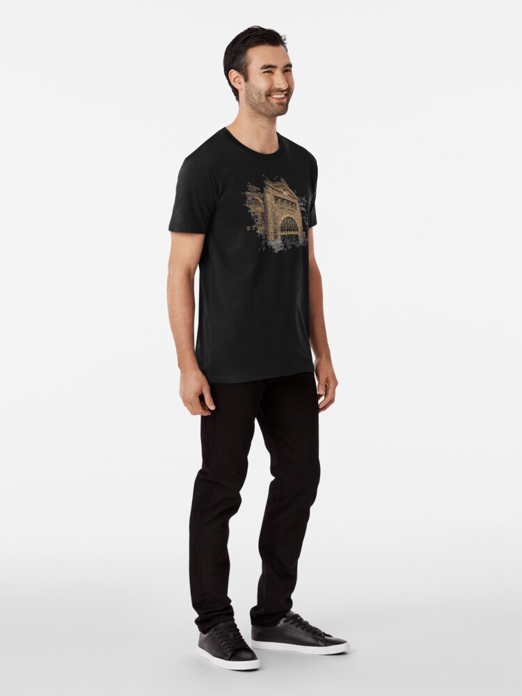 Alternate view of Flinders Street Station 3D Premium T-Shirt