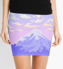 Sunset on Pastel Mountain Mini Skirt
