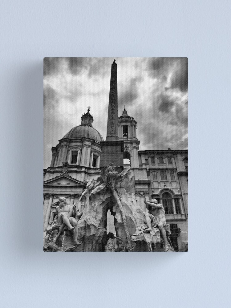 Alternate view of La fontana dei quattro fiumi Canvas Print