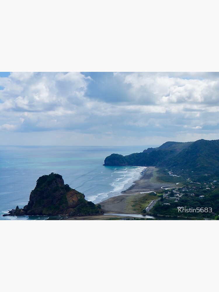 Lion Rock And Piha Beach Art Board Print By Kristin5683 Redbubble