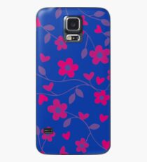 Bi Pride Flowers and Vines Pattern Case/Skin for Samsung Galaxy