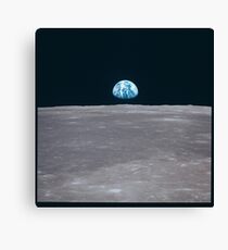 Apollo Archive Earth Rise over Moon Leinwanddruck