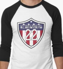Meghan Klingenberg #22 | USWNT Men's Baseball ¾ T-Shirt