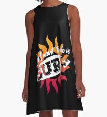 Surfing wave sun A-Line Dress
