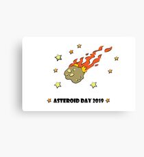 Asteroid Day 2019 - #AsteroidDay Canvas Print