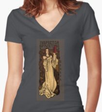 Theatre in Spacetime Women's Fitted V-Neck T-Shirt