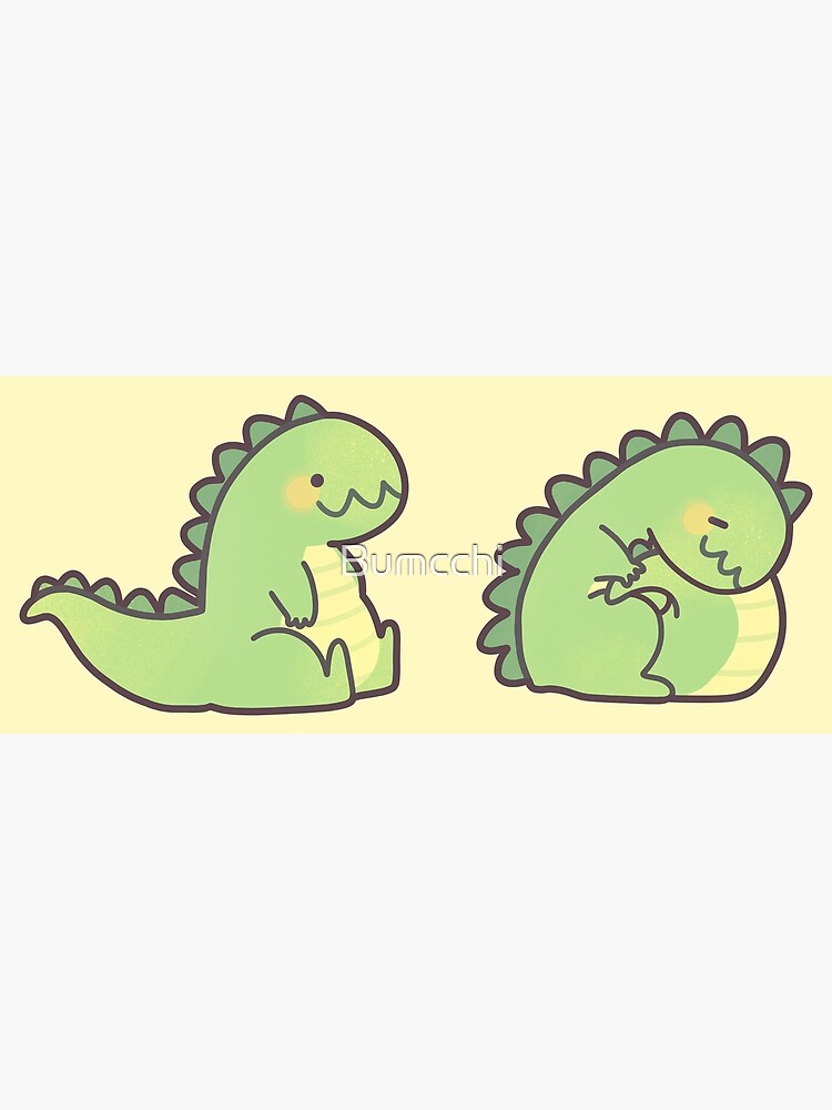 Cute Chubby Sleepy Dragon - Green by Bumcchi