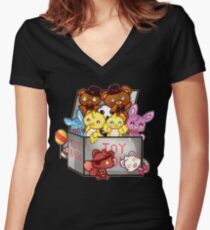 Five Nights At Freddy's 2 Women's Fitted V-Neck T-Shirt
