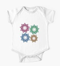 Flowers One Piece - Short Sleeve