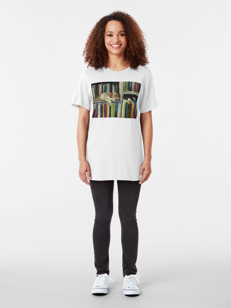 Vista alternativa de Camiseta ajustada Bastante bien leído