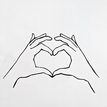 Finger heart, love hand sign vector drawing 12673598 Vector Art at Vecteezy