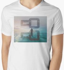 D-White Noise 'Eighty 8' V-Neck T-Shirt