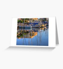 HDR REFLECT... boats' rest Greeting Card
