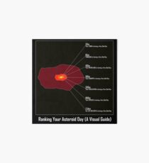 Ranking Your Asteroid Day (A Visual Guide) Art Board Print