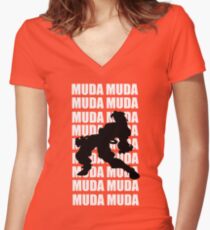 Dio Brando Women's Fitted V-Neck T-Shirt