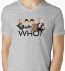 Who? Men's V-Neck T-Shirt