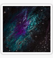 Pegatina Pintura abstracta de asteroides - Formación acuario