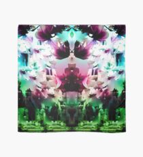 red and green psychedelic flower petals Scarf