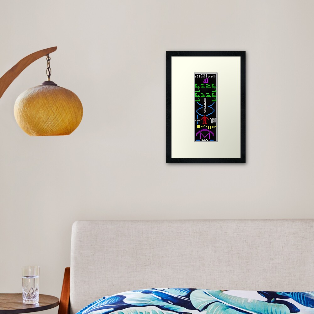 Arecibo Message Framed Art Print
