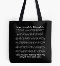 Fleabag Love Speech| Hot Priest Wedding| Typewriter Quote Tote Bag
