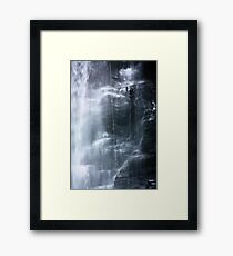 Waterfall abseil Framed Print