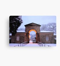 Winter Snow at Sewerby Hall Metal Print