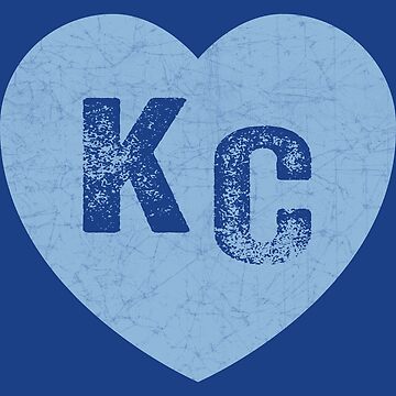  KC Royal Blue & Baby Blue Kansas City Letters Kc