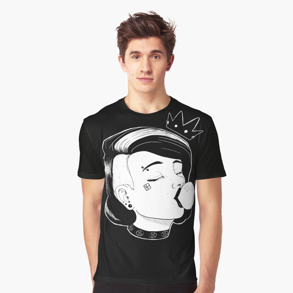 Punk Goth Pop Queen Graphic T-Shirt