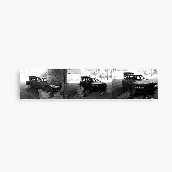Car Stripped Triptych Canvas Print