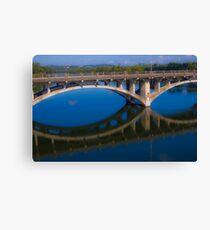 The Lamar Bridge Reflection Canvas Print