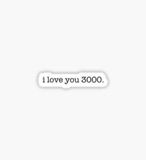 i love you 3000 Sticker