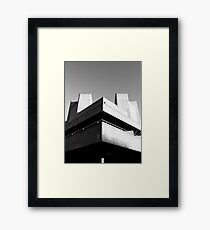 Brutalist Entertainment Framed Print