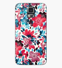 Glückliche rote Blumen-Collage Hülle & Klebefolie für Samsung Galaxy