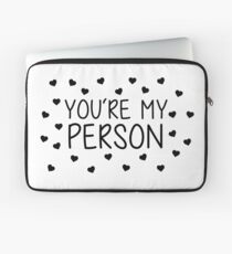 Du bist meine Person Laptoptasche