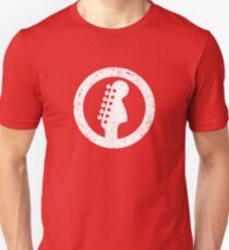 Stratocaster 70s Headstock, White Unisex T-Shirt