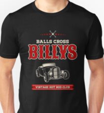 Balls Cross Billys - Centered - Dunkle Kleidungsstücke Slim Fit T-Shirt