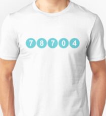 78704 Austin Zip Code Slim Fit T-Shirt