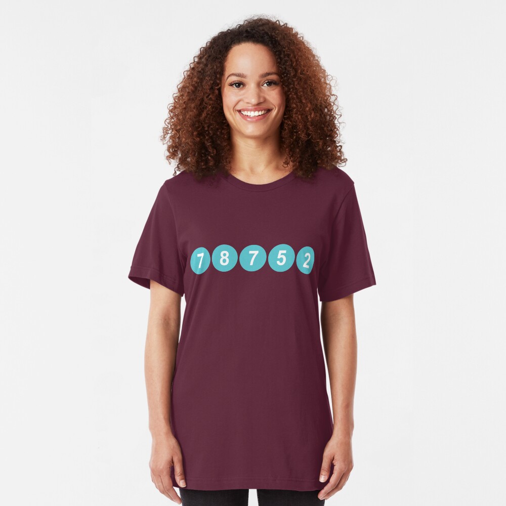 78752 Austin Zip Code Slim Fit T-Shirt