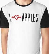 Camiseta gráfica I LOVE APPLES