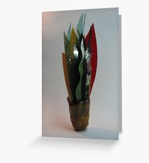 Amber Vase Greeting Card