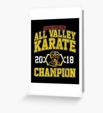 2018 All Valley Karate Meister Grußkarte