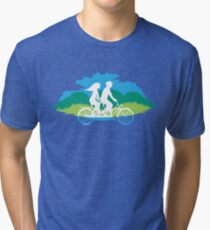 Tandem Bike Trip Tri-blend T-Shirt