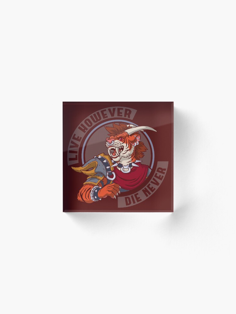 Alternate view of Kalystia's Words to Live By Acrylic Block