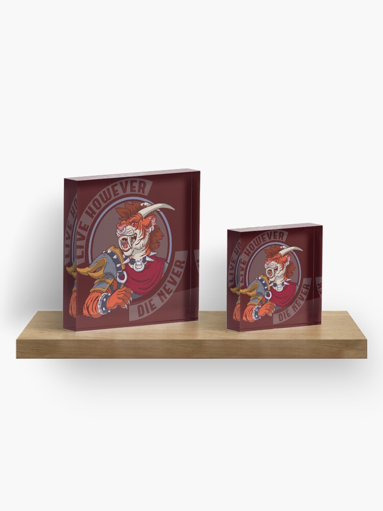 Alternate view of Kalystia's Words to Live By Acrylic Block