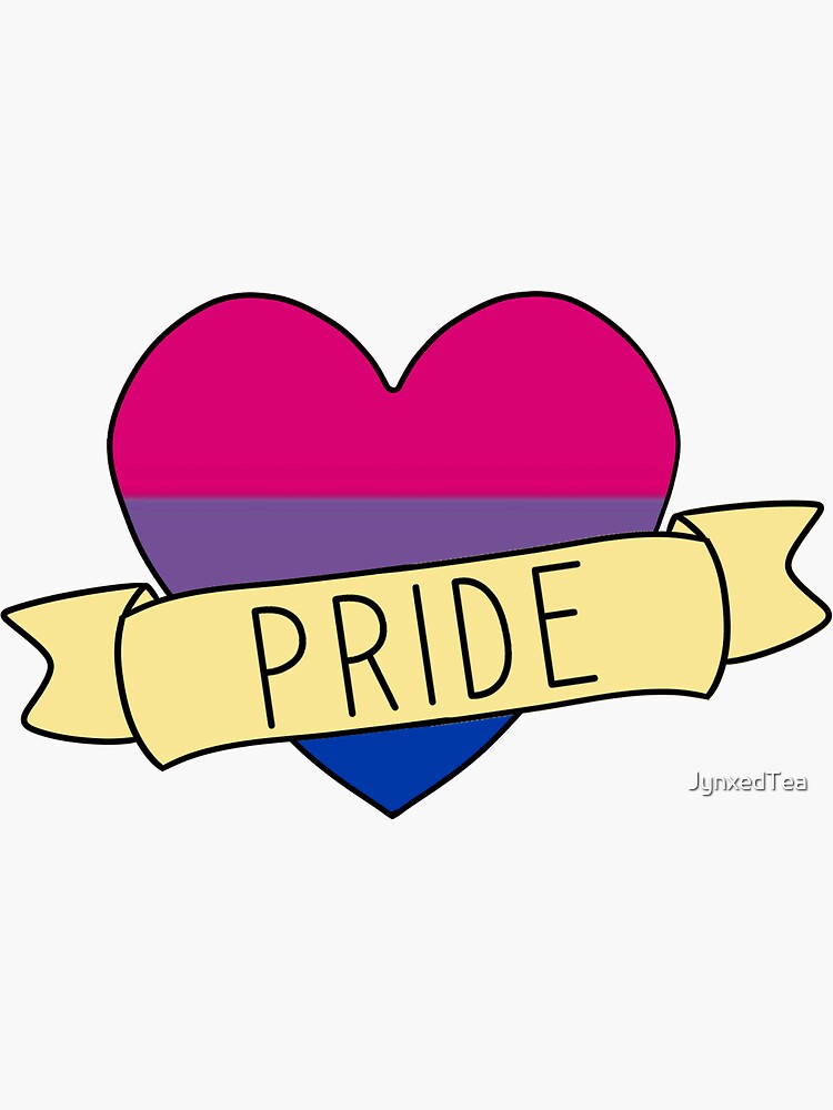 Bisexual Pride Sticker Sticker By Jynxedtea Redbubble 4582