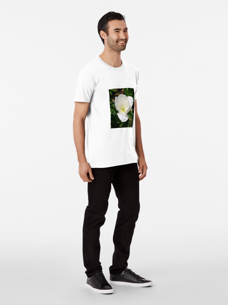Alternate view of White Tulip Premium T-Shirt