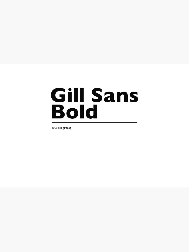 Gill Sans Bold Laptop Skin By Sonofpjk Redbubble