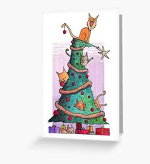 Weihnachtskatzen Grußkarte